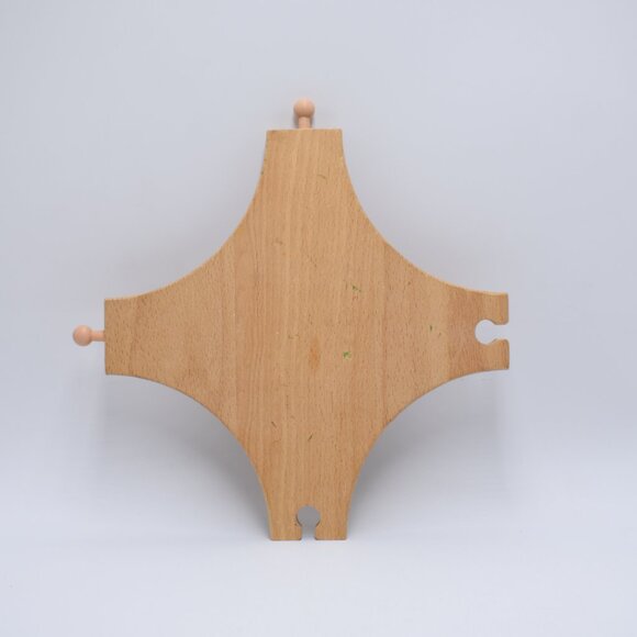 LARGE STAR  2 Females 2 Males Connectors Wooden Train Tracks Junction Compatible - Picture 7 of 8